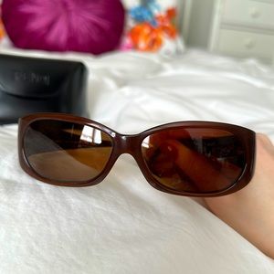 Fendi sunglass brown frames